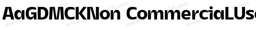 AaGDMCKNon CommerciaLUse字体转换